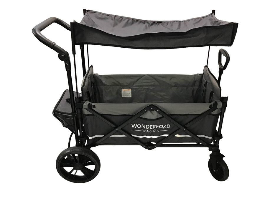 Shop Wonderfold X2 Push + Pull Double Stroller Wagon, 2021, Stone Gray at Goodbuygears