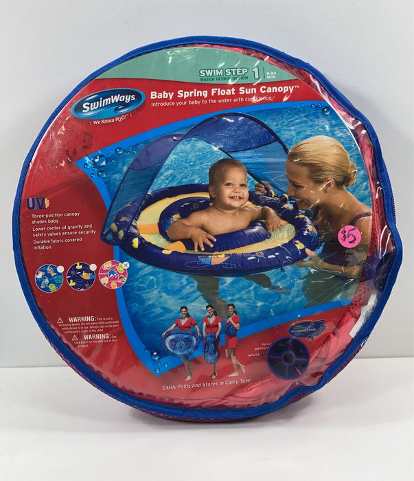 used SwimWays Baby Spring Float with Sun Canopy