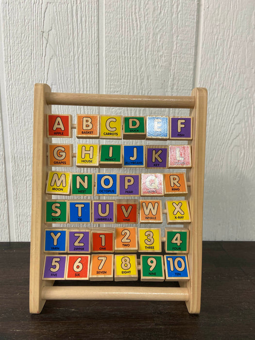 used Melissa & Doug ABC 123 Abacus