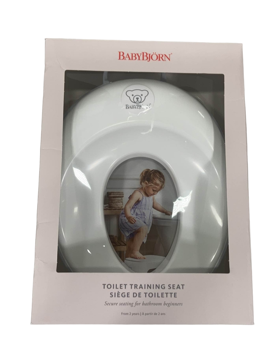 secondhand BabyBjorn Toilet Training Seat, White/Gray