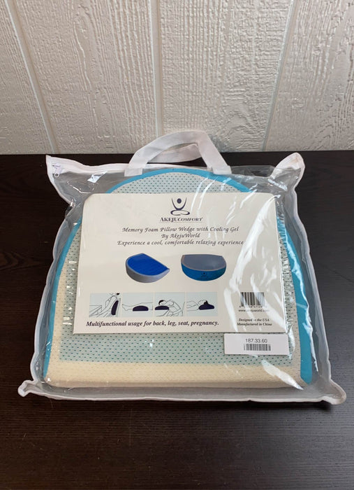 used AkejuComfort Maternity Pillow Memory Foam Wedge with Cooling Gel