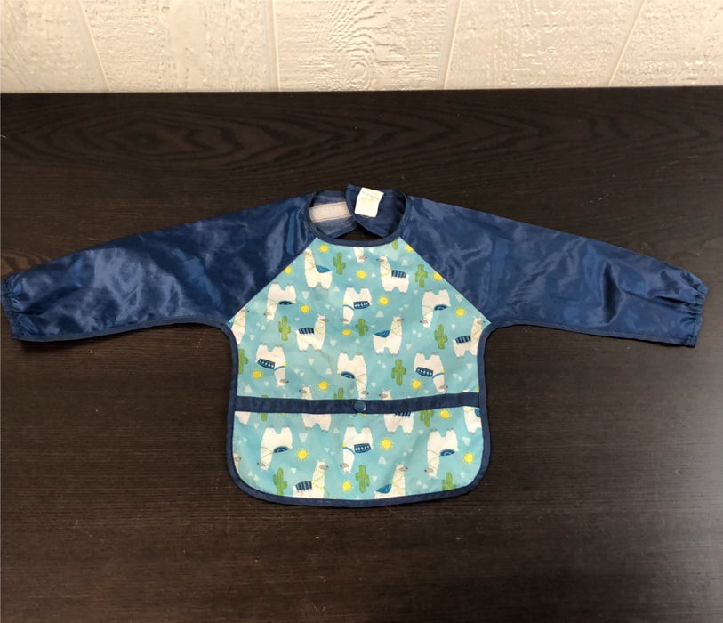 Shop Green Sprouts Snap & Go Easy Wear Long Sleeve Bib, Aqua Llamas, 12-24 months at Goodbuygears