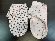 used Ely’s & Co Adjustable Swaddle Blanket 2 Pack, 0-3 Months
