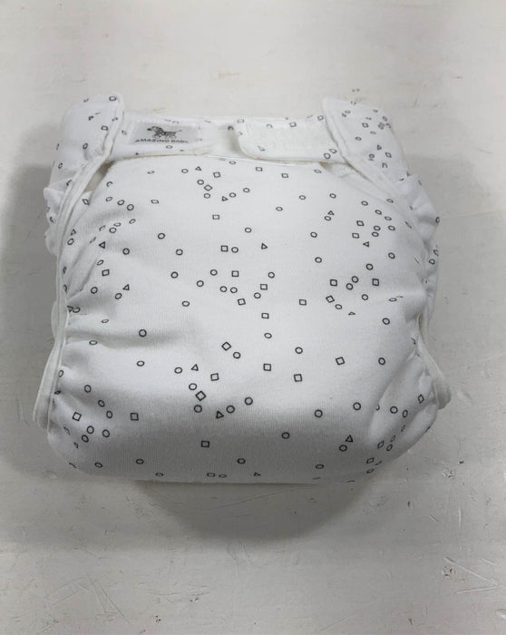 used Smart Nappy NextGen Hybrid Cloth Diaper Cover, Size 3 12-25 lbs Grey