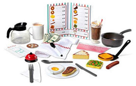 used Melissa & Doug Star Diner Restaurant Play Set