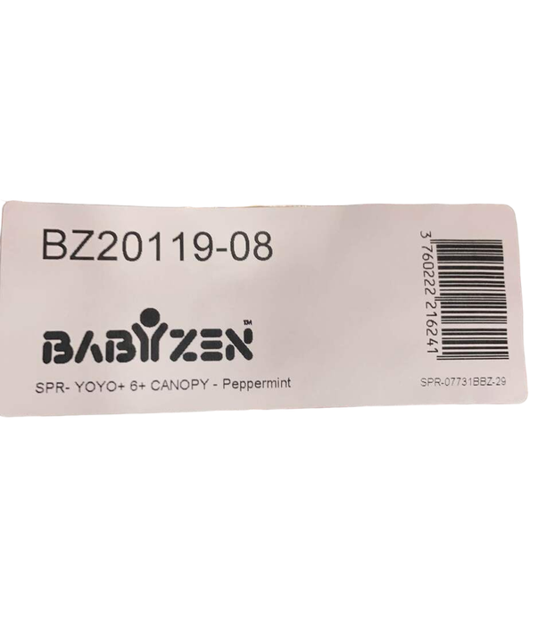 Shop Babyzen YOYO Canopy, Peppermint at Goodbuygears