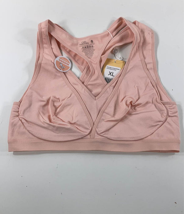used Cake Maternity Lotus Hands Free Pumping Yoga Bra, XL, Pink