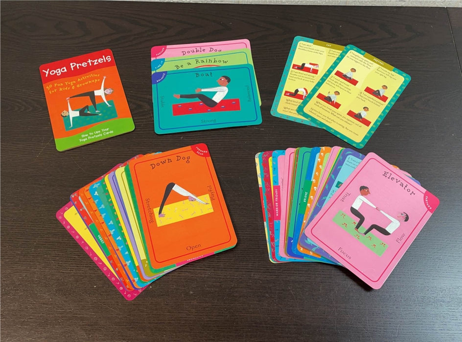 secondhand Barefoot Books Yoga Pretzels Activity Cards