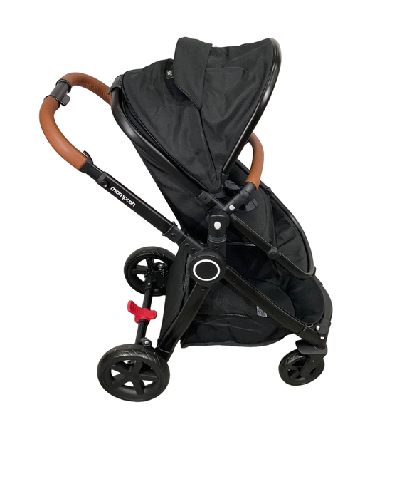 secondhand Mompush Ultimate 2 Baby Stroller, Black with Black Frame, 2023