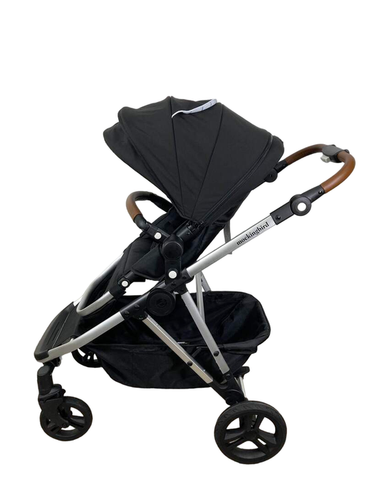 Shop Mockingbird Single to Double 2.0 Stroller, 2023, Silver with Penny Leather, Windowpane, Black at Goodbuygears