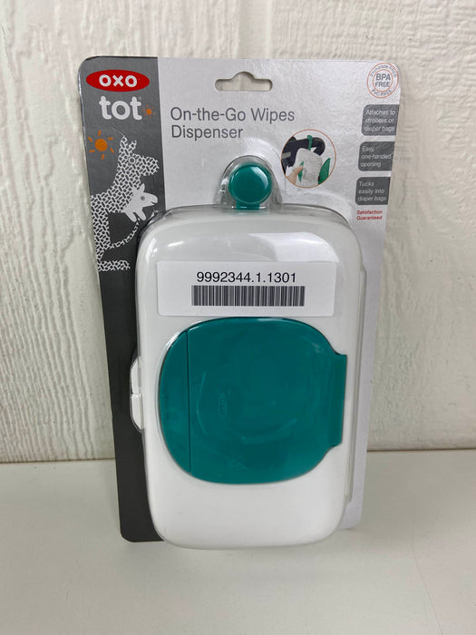 used OXO Tot On The Go Wipes Dispenser, Teal