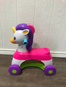 secondhand Fisher Price Push And Flutter Unicorn