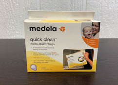 used Medela Quick Clean Micro Steam Bags, Box of 5