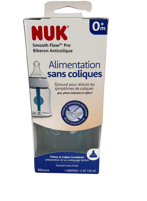 Shop NUK Smooth Flow Anti-Colic Bottle, 5oz, Blue Clouds at Goodbuygears