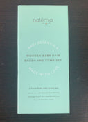 used Natemia Wooden Baby Hair Brush Set Combo