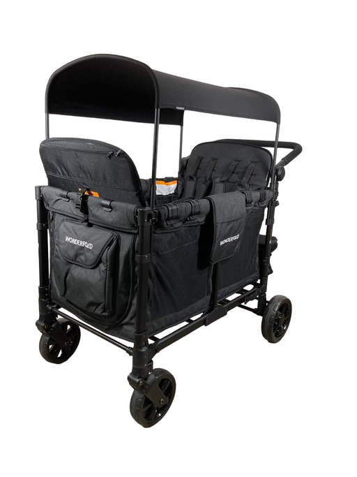 Shop Wonderfold W4 Elite Stroller Wagon, 2023, Volcanic Black at Goodbuygears