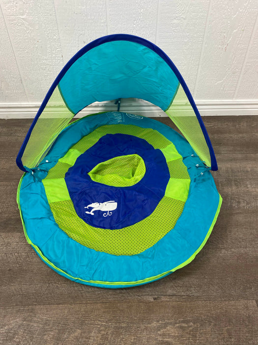 secondhand SwimWays Baby Spring Float with Sun Canopy