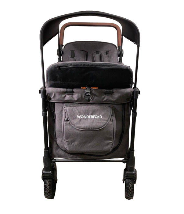 Shop Wonderfold W4 Luxe Quad Stroller Wagon, 2023, Charcoal Grey with Black Frame at Goodbuygears