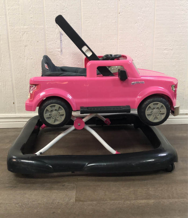 Bright Starts Ways To Play 4-In-1 Baby Activity Walker, Ford Mustang Pink
