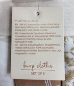 Shop Crane Baby Cotton Muslin Burp Cloth Set, Kendi at Goodbuygears
