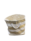 secondhand DII Woven Striped Storage Bin