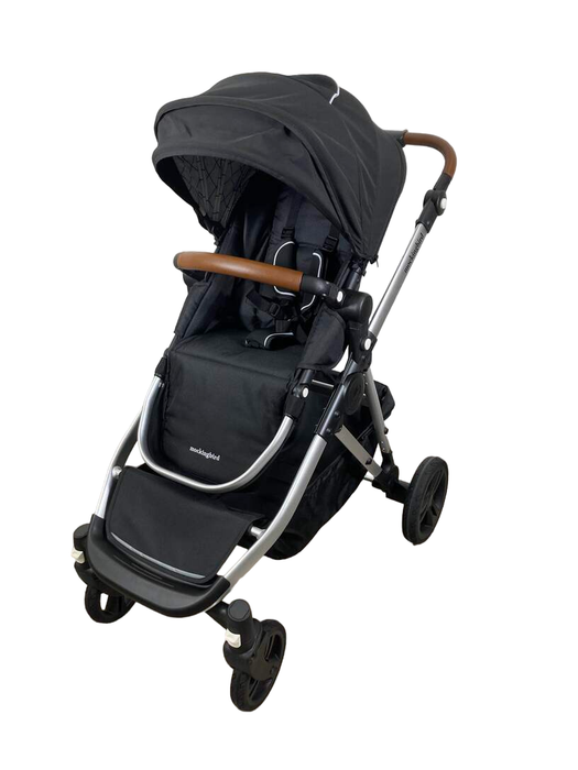 Shop Mockingbird Single to Double 2.0 Stroller, 2023, Silver with Penny Leather, Windowpane, Black at Goodbuygears