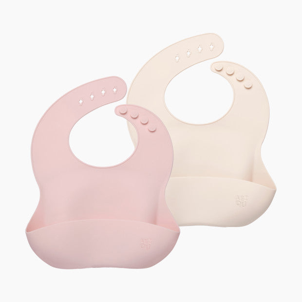 Shop AEIOU Bib 2-Pack, Petal/Oat Milk at Goodbuygears
