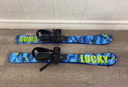 used Lucky Bums Kids Beginner Skis