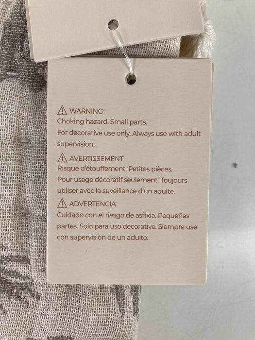 Shop Crane Baby Cotton Muslin Jacquards Pillow, Grey Feather at Goodbuygears