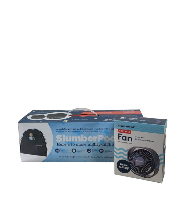 Shop SlumberPod 3.0 Sleep Canopy with Fan, Black with Gray Accents at Goodbuygears