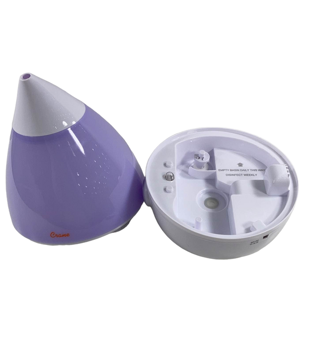 Crane Ultrasonic Cool Mist Humidifier, Grey