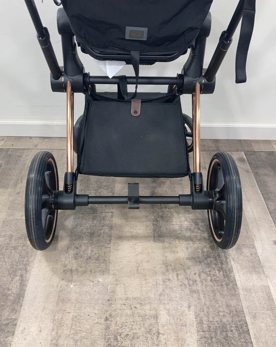 Shop Cybex PRIAM Stroller, 2022, Rosegold, Deepest Black at Goodbuygears