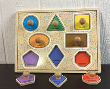 secondhand Melissa & Doug Jumbo Knob Puzzle