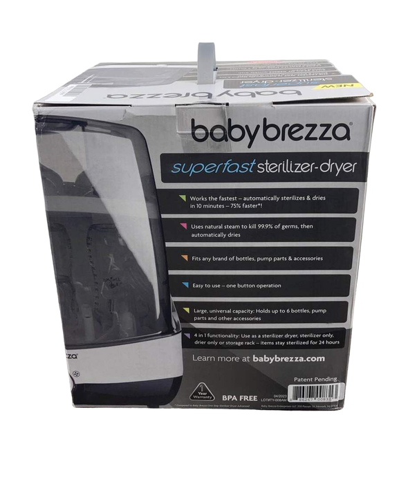 Shop Baby Brezza Superfast Sterilizer Dryer, White on Black at Goodbuygears