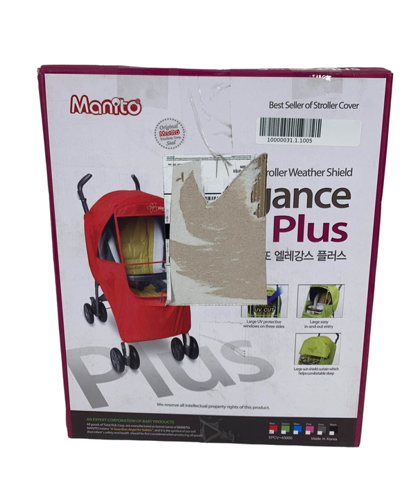 Shop Manito Elegance Plus Stroller Weather Shield Rain Cover, Red at Goodbuygears