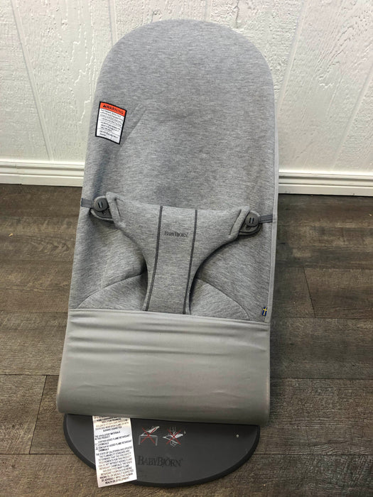 Shop BabyBjorn Bouncer Bliss, Light Grey, 3D Jersey at Goodbuygears