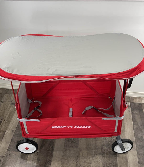 Radio Flyer 3-in-1 EZ Fold Wagon With Canopy, Red