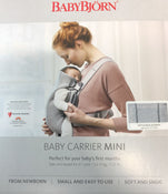Shop BabyBjorn Baby Carrier Mini, Light Grey 3D Jersey at Goodbuygears