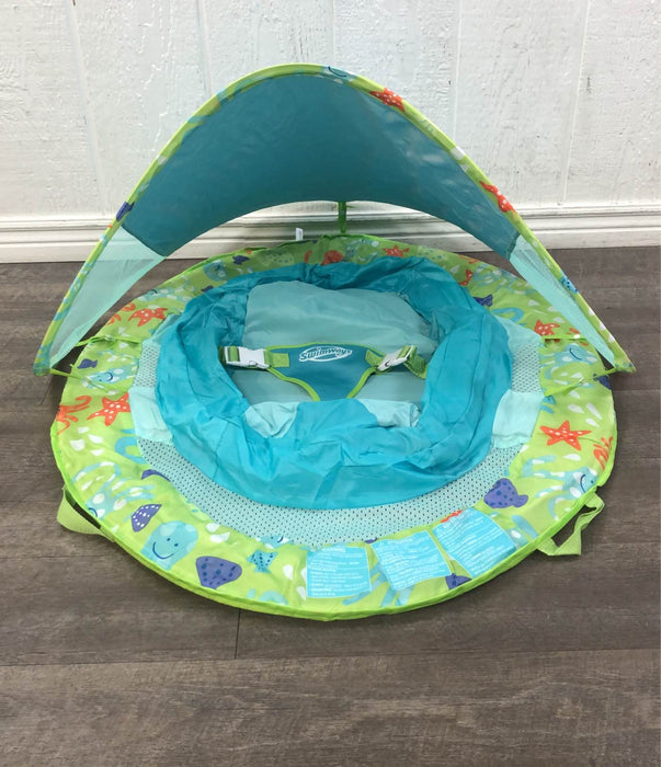secondhand SwimWays Baby Spring Float with Sun Canopy