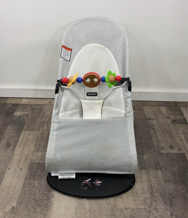 Shop BabyBjorn Bouncer Bliss, Black Frame, Grey Mesh, with Toy Bar at Goodbuygears