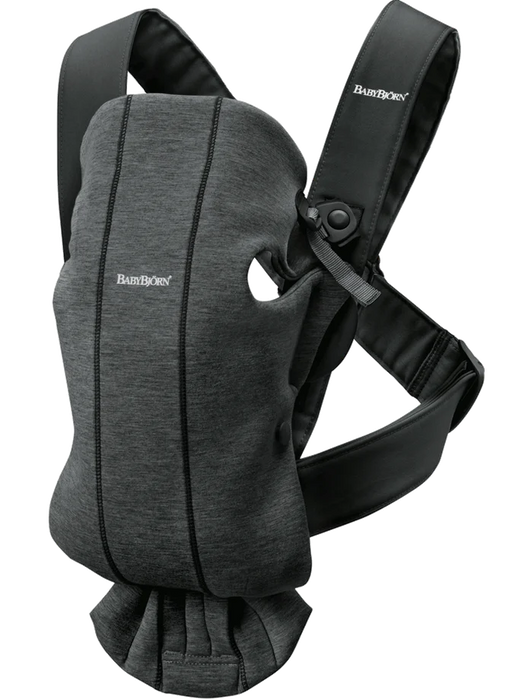 Shop BabyBjorn Baby Carrier Mini, Charcoal Gray 3D Jersey at Goodbuygears