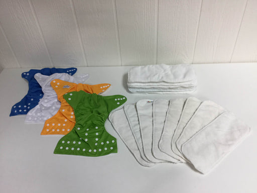 used Alva Baby One Size Adjustable Cloth Diapers