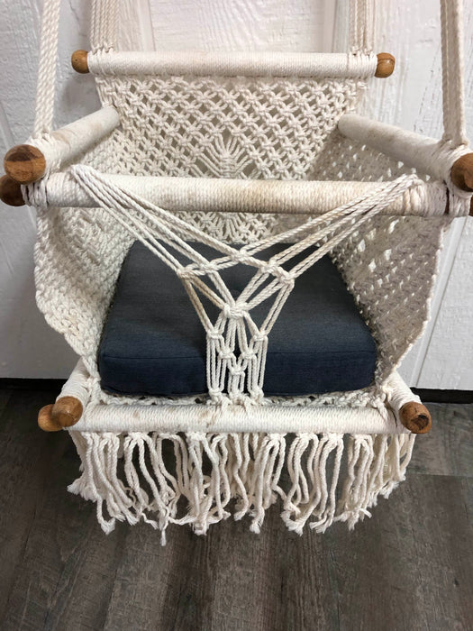 secondhand Macrame Baby Swing