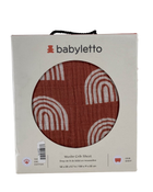 used Babyletto Muslin Crib Sheet, Terracotta Rainbow