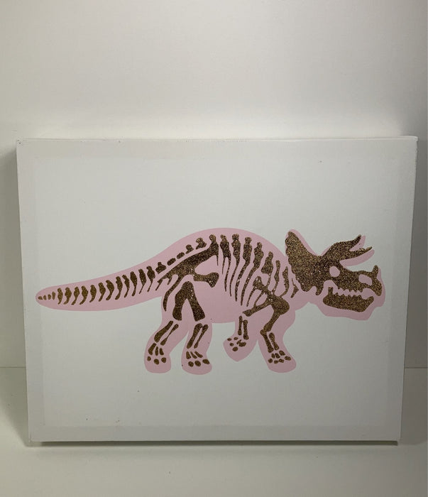 secondhand Dinosaur Canvas Wall Art, Set Of 2