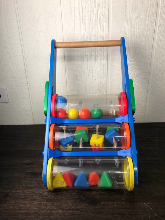 secondhand Melissa & Doug Wooden Push Toy And Activity Walker