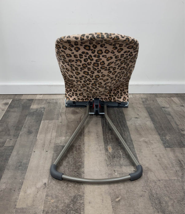 Shop BabyBjorn Bouncer Bliss, Beige/Leopard Cotton Classic Quilt, Dark Gray Frame at Goodbuygears