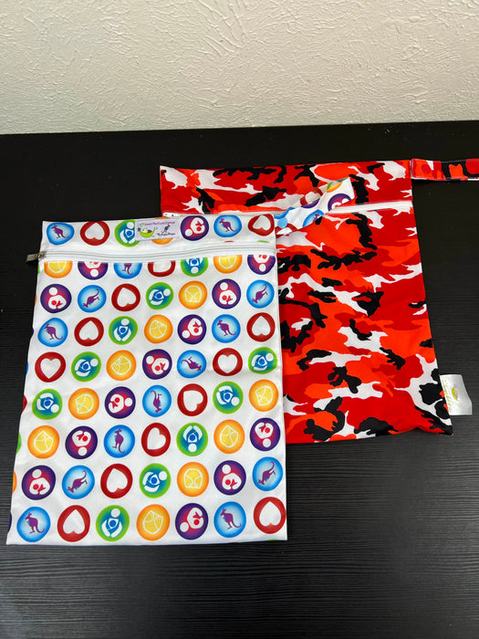used BUNDLE Wet/Dry Bags, Sweet Pea