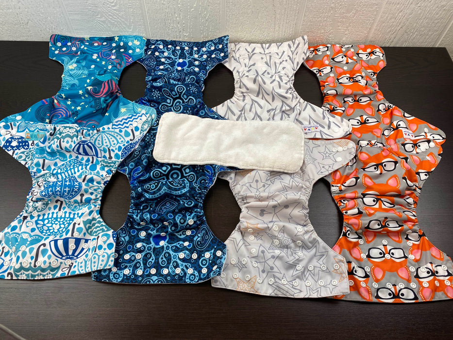 used Alva Baby One Size Adjustable Cloth Diapers