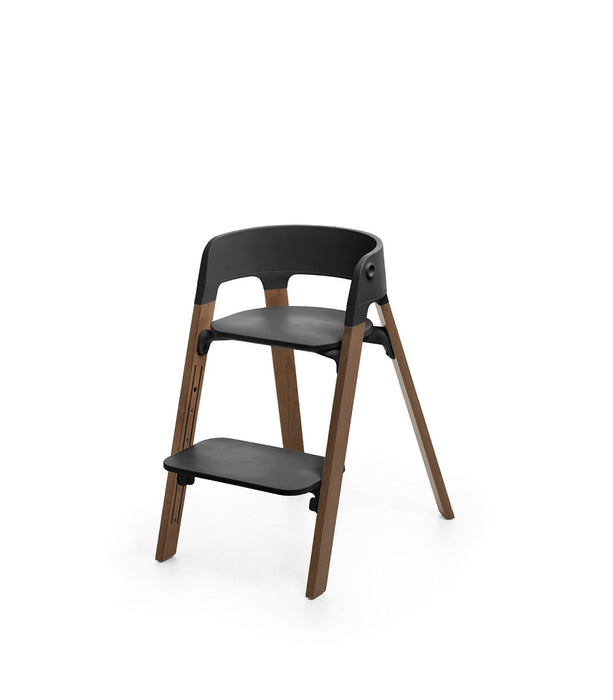 Shop Stokke Steps Chair, Black Golden Brown at Goodbuygears